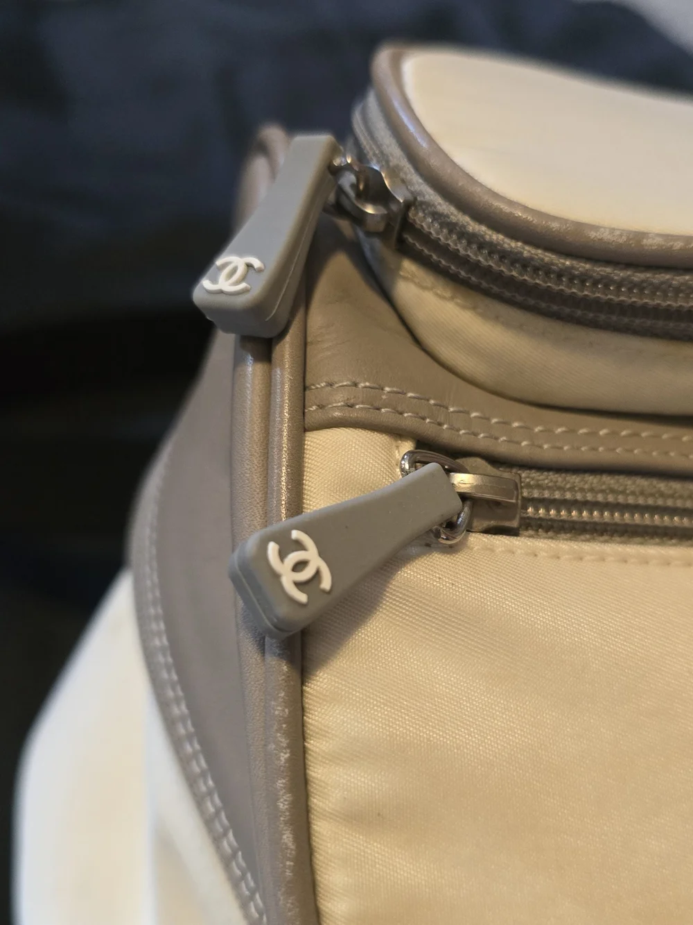 Chanel Authentic Vintage Sport Line Multi-Pocket Tiered Backpack